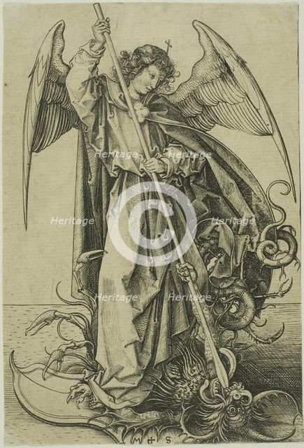 St. Michael, 1477/78. Creator: Martin Schongauer.