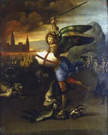 St Michael the Archangel c1503-1504. Artist: Raphael