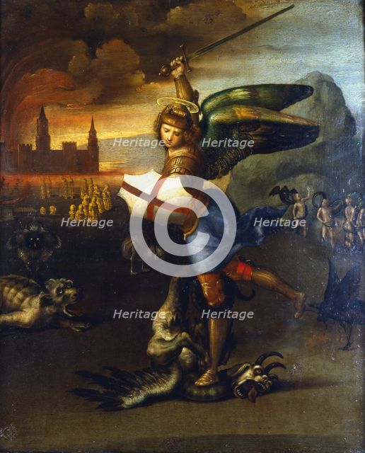 'St Michael the Archangel', c1503-1504. Artist: Raphael