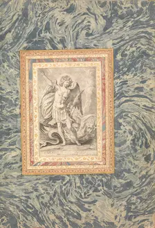 St. Michael, the Archangel, Folio from the Bellini Album, ca. 1600. Creator: Unknown