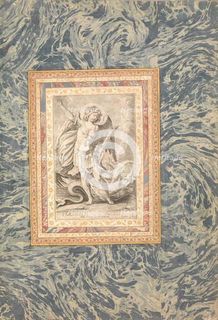 St. Michael, the Archangel, Folio from the Bellini Album, ca. 1600. Creator: Unknown.