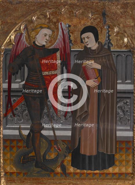St Michael and St Amador, about 1410. Creator: Pere Vall.