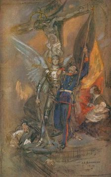 St. Michael of Belgium 1914, (1914). Artist: James Jebusa Shannon