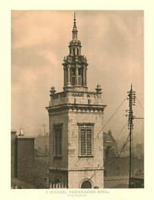 St Michael, Paternoster Royal, The Steeple mid-late 19th century. Creator: Unknown