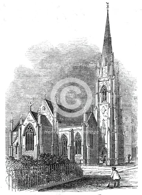 St. Michael's New Church, Pimlico, 1844. Creator: Unknown.