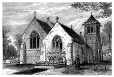 St Michael's Church and the grave of Benjamin Disraeli (1804-1881), late 19th century