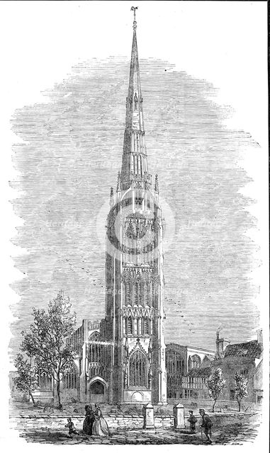 St. Michael's Church, Coventry, 1861. Creator: Unknown.