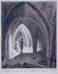 St Michael's Crypt, Aldgate, London, 1784. Artist: John Carter