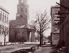 St. Michael's Church, Charleston, S.C., ca. 1864. Creator: George N. Barnard