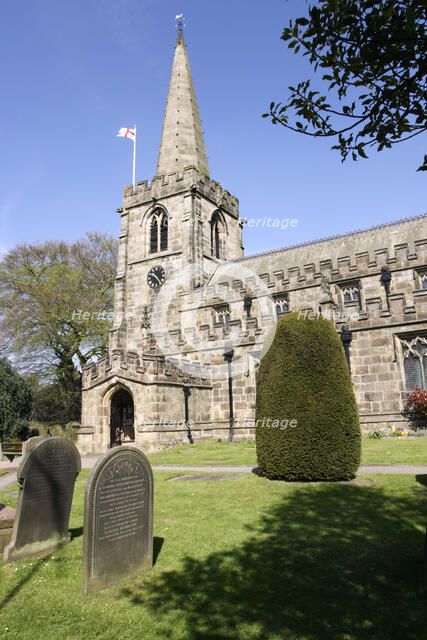 St Michael's Church, Hathersage, Peak District, Derbyshire.