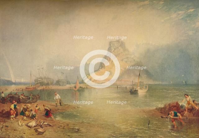 'St. Michael's Mount', c1830s, (1920). Creator: James Baker Pyne.