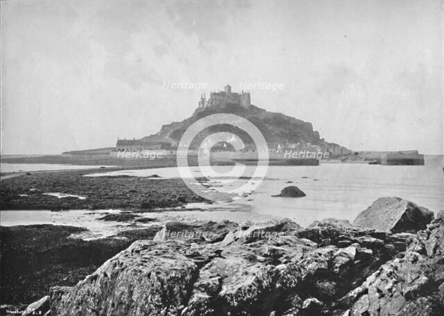 'St. Michael's Mount - From the Rocks Near Marazion', 1895. Artist: Unknown.