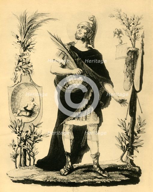 'St. Napoleon Officier Romain, Martyr', early 19th century, (1921). Creator: Unknown.