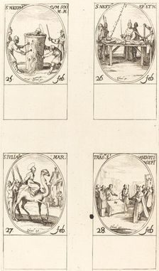 St. Nicephorus; St. Nestor; St. Julian; Translation of St. Augustin. Creator: Jacques Callot