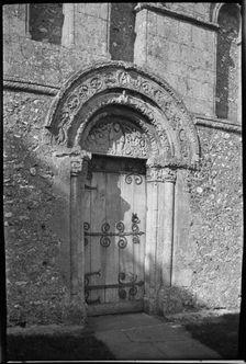 St Nicholas Church, Barfrestone, Eythorne, Dover, Kent, 1920-1940. Creator: Marjory L Wight