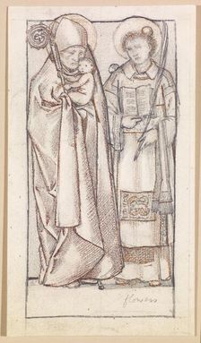 St Nicholas and St Stephen, 1865. Creator: Sir Edward Coley Burne-Jones