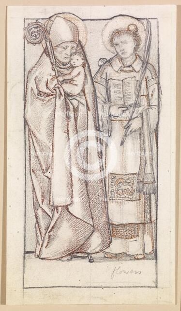 St Nicholas and St Stephen, 1865. Creator: Sir Edward Coley Burne-Jones.