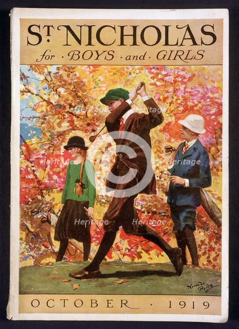 "St Nicholas, for Boys and Girls", cover, October 1919. Creator: Unknown.