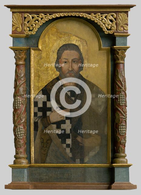 St. Nicholas, (icon), 1760-1770. Creator: Unknown.