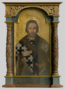 St. Nicholas, (icon), 1760-1770. Creator: Unknown