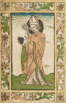 St. Nicholas of Myra (Schr. 1633c), 15th century., 15th century. Creator: Anon