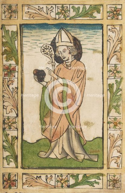 St. Nicholas of Myra (Schr. 1633c), 15th century., 15th century. Creator: Anon.