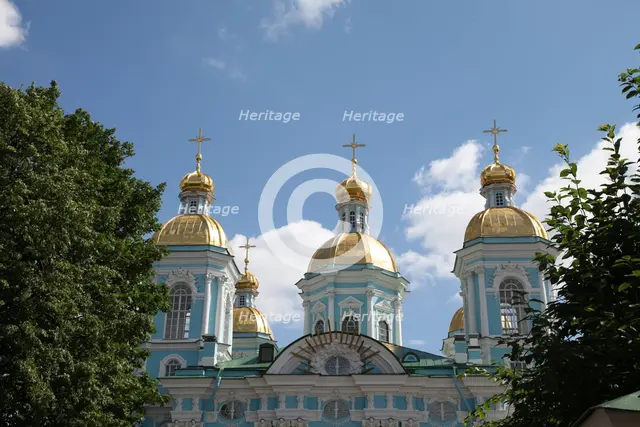 St Nicholas Naval Cathedral, St Petersburg, Russia, 2011. Creator: Sheldon Marshall.