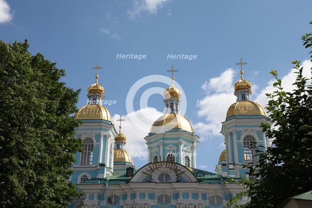 St Nicholas Naval Cathedral, St Petersburg, Russia, 2011. Creator: Sheldon Marshall.