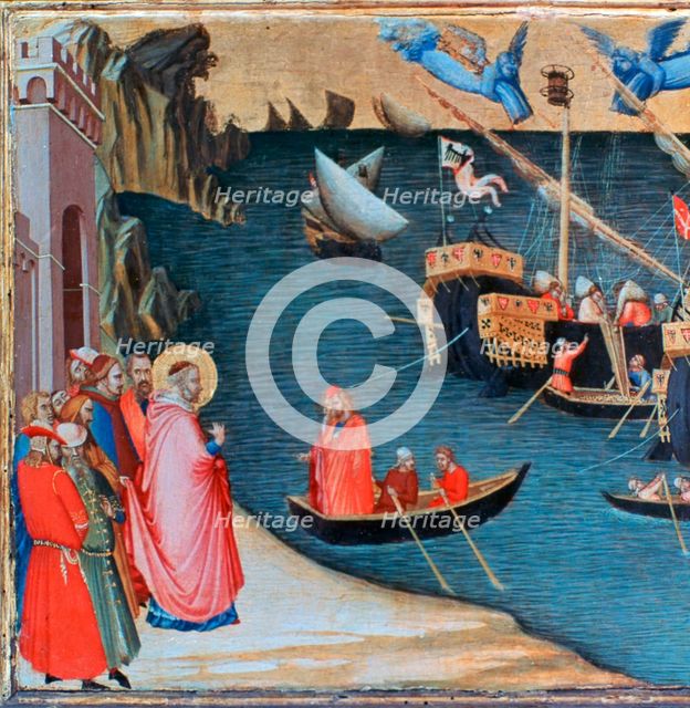 'St Nicholas Saves Mira from Famine', c1327-1332. Artist: Ambrogio Lorenzetti