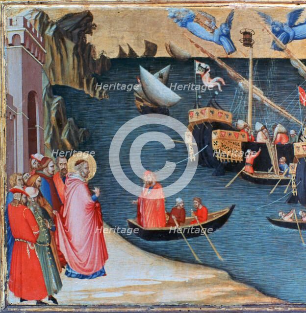 'St Nicholas Saves Mira from Famine', c1327-1332. Artist: Ambrogio Lorenzetti