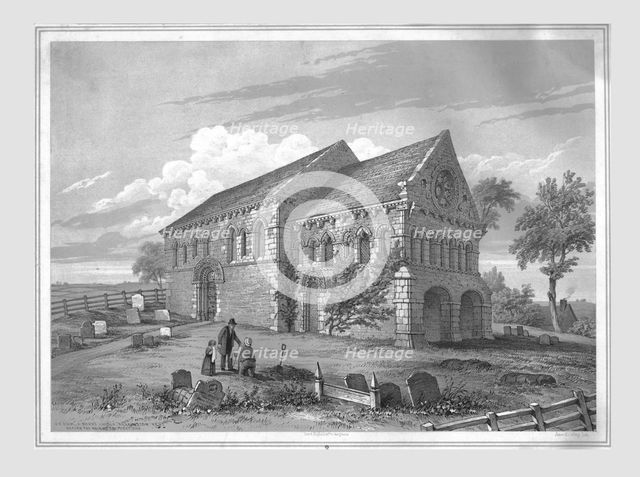 St Nicholas's Church, Barfreston, late 19th century. Creator: James Kellaway Colling.