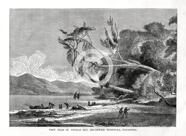 St Nicolas Bay, Brunswick Peninsula, Patagonia, 19th century. Artist: Unknown
