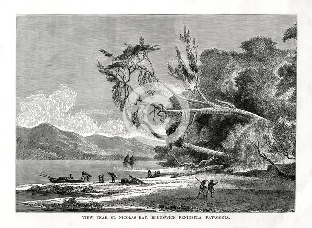 St Nicolas Bay, Brunswick Peninsula, Patagonia, 19th century. Artist: Unknown