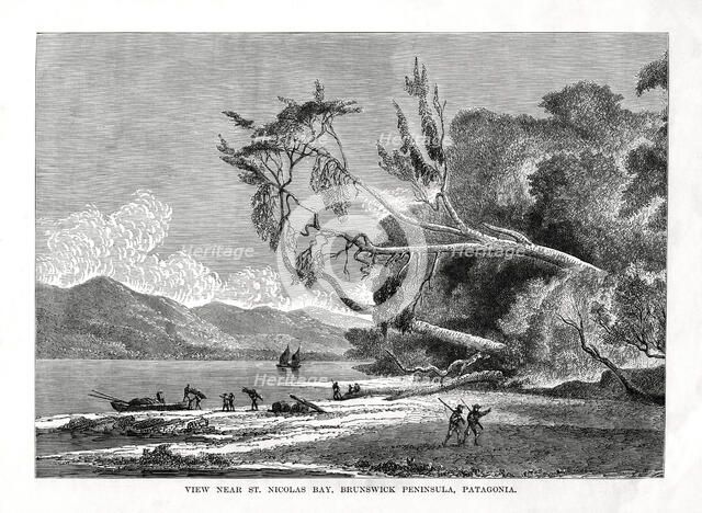 St Nicolas Bay, Brunswick Peninsula, Patagonia, 19th century. Artist: Unknown
