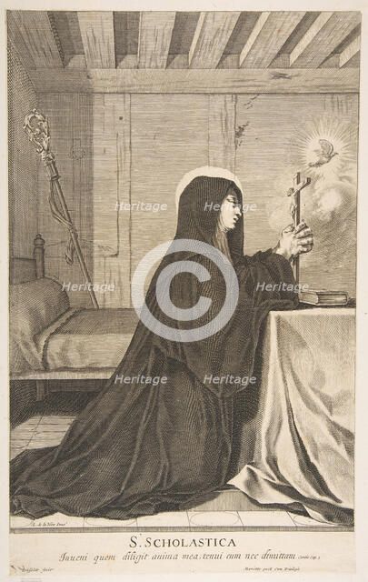 St. Scholastica. Creator: Gilles Rousselet.
