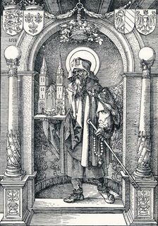 St Sebaldus in the Niche 1518 (1906). Artist: Albrecht Durer
