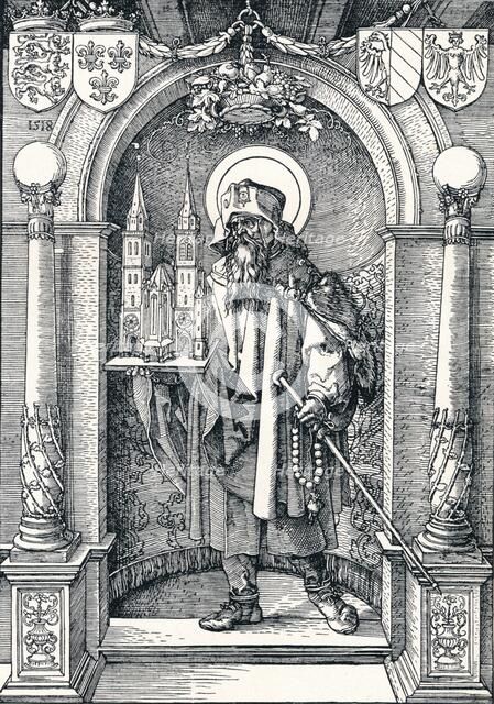 'St Sebaldus in the Niche', 1518 (1906). Artist: Albrecht Durer.
