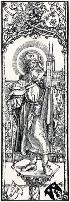 St Sebaldus on a Capital (1906). Artist: Albrecht Durer