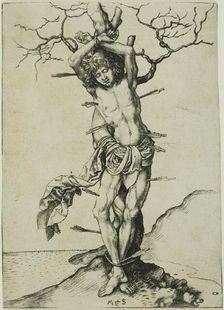 St. Sebastian, 1469/74. Creator: Martin Schongauer