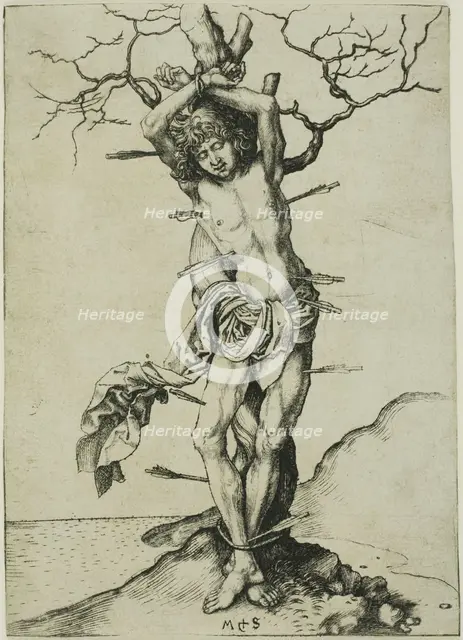 St. Sebastian, 1469/74. Creator: Martin Schongauer.