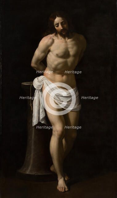 St Sebastian at the Column, c1475-1500. Creator: Antonio de Saliba.