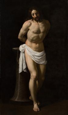 St Sebastian at the Column, c1475-1500. Creator: Antonio de Saliba