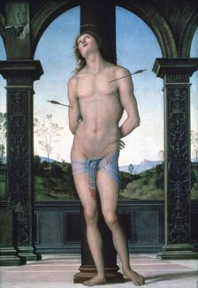 St Sebastian c1470-1523. Artist: Perugino