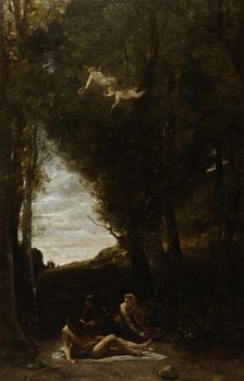 St. Sebastian Succoured by Holy Women, 1851-1873. Creator: Jean-Baptiste-Camille Corot