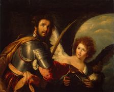 St Secundus and Angel, 1637. Creator: Bernardo Strozzi