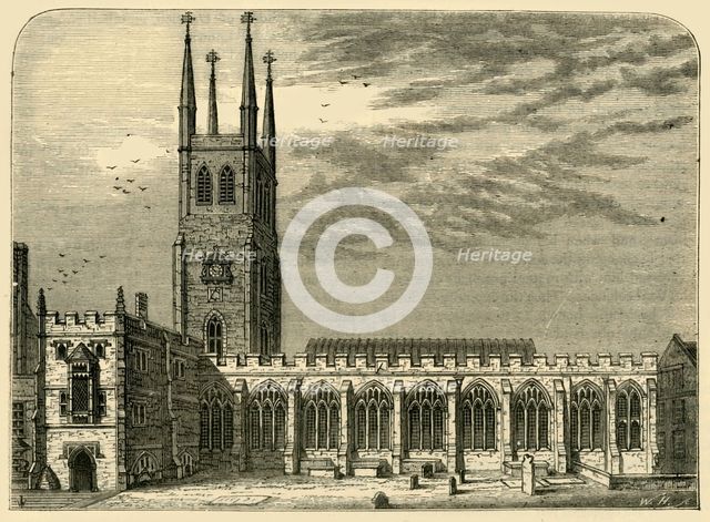 'St. Sepulchre's Church in 1737', (c1872). Creator: Unknown.