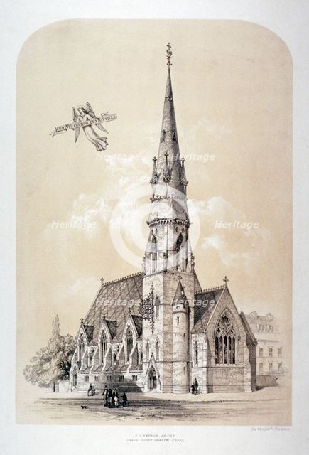 St Silas' Church, Penton Street, Finsbury, London, c1867.                                       Artist: Day & Son
