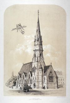 St Silas Church, Penton Street, Finsbury, London, c1867. Artist: Day & Son