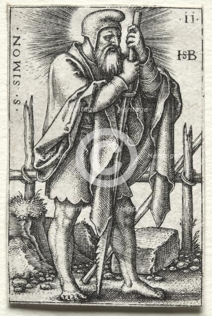 St. Simon, 1545-1546. Creator: Hans Sebald Beham (German, 1500-1550).