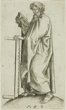 St. Simon, from Apostles, n.d. Creator: Martin Schongauer